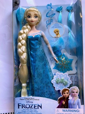 RAR Disney Store Elsa Haarspielpuppe Frozen Brandneu & Versiegelt
