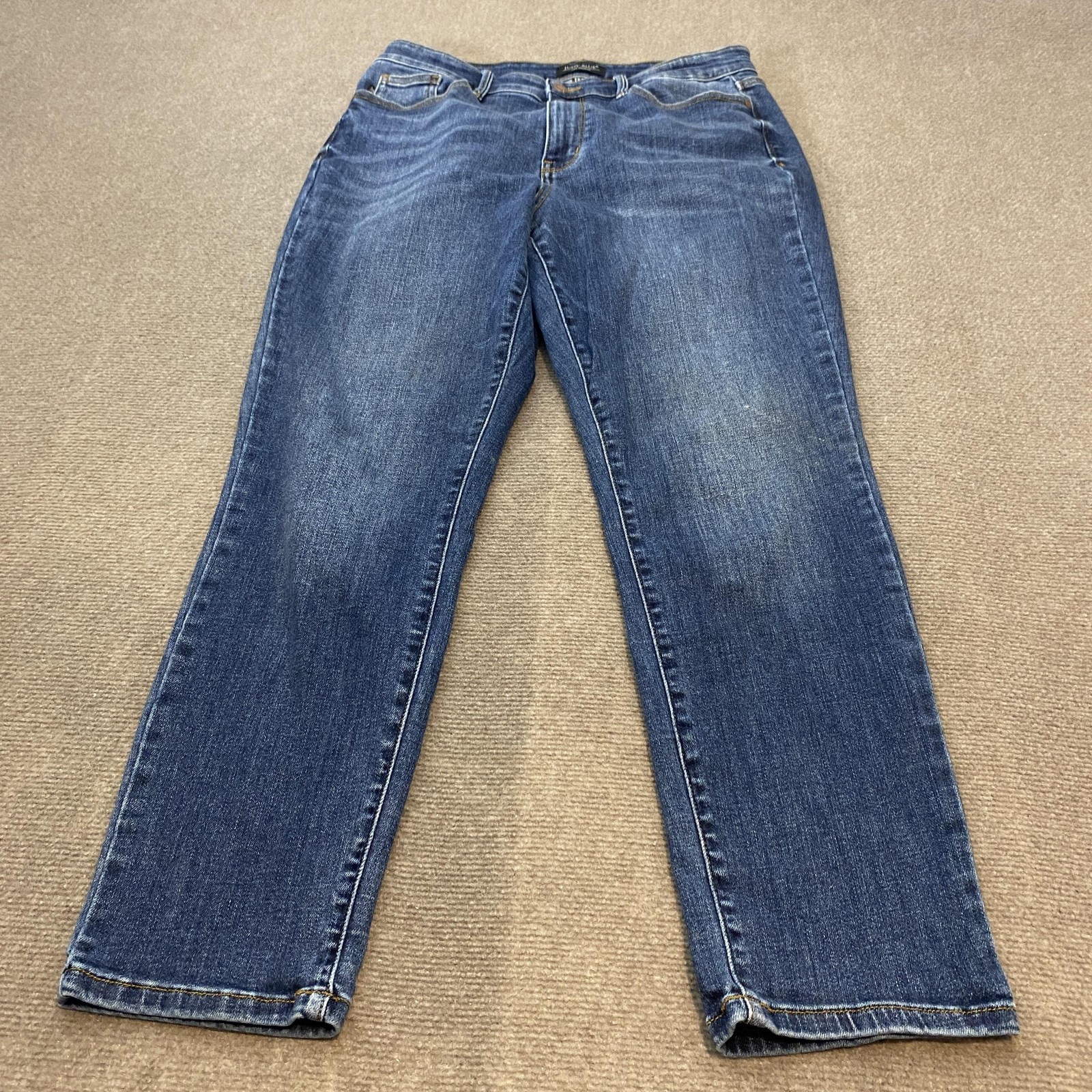 Judy Blue Straight Jeans Womens 13/31 Dark Wash High Rise Stretch Denim