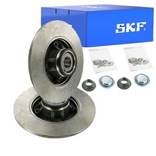 2X SKF BREMSSCHEIBEN 249mm VOLL HINTEN PASSEND FÜR CITROËN C3 C4 DS3 DS DS