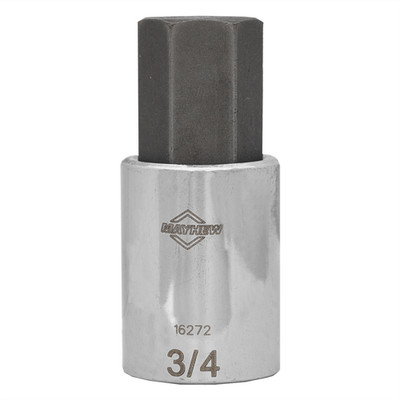 Mayhew 16272 Mayhew Mayhew 3/4-Inch SAE Hex Short Insert Socket Bit, 1/2-Inch Dr