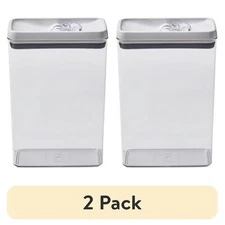 Better Homes & Gardens Canister Flip-Tite® Rectangular Food Storage Container x2