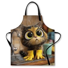 26.7x30.7 Inch Cute Cooking  Baking Kitchen Bib Apron For Women Cooking