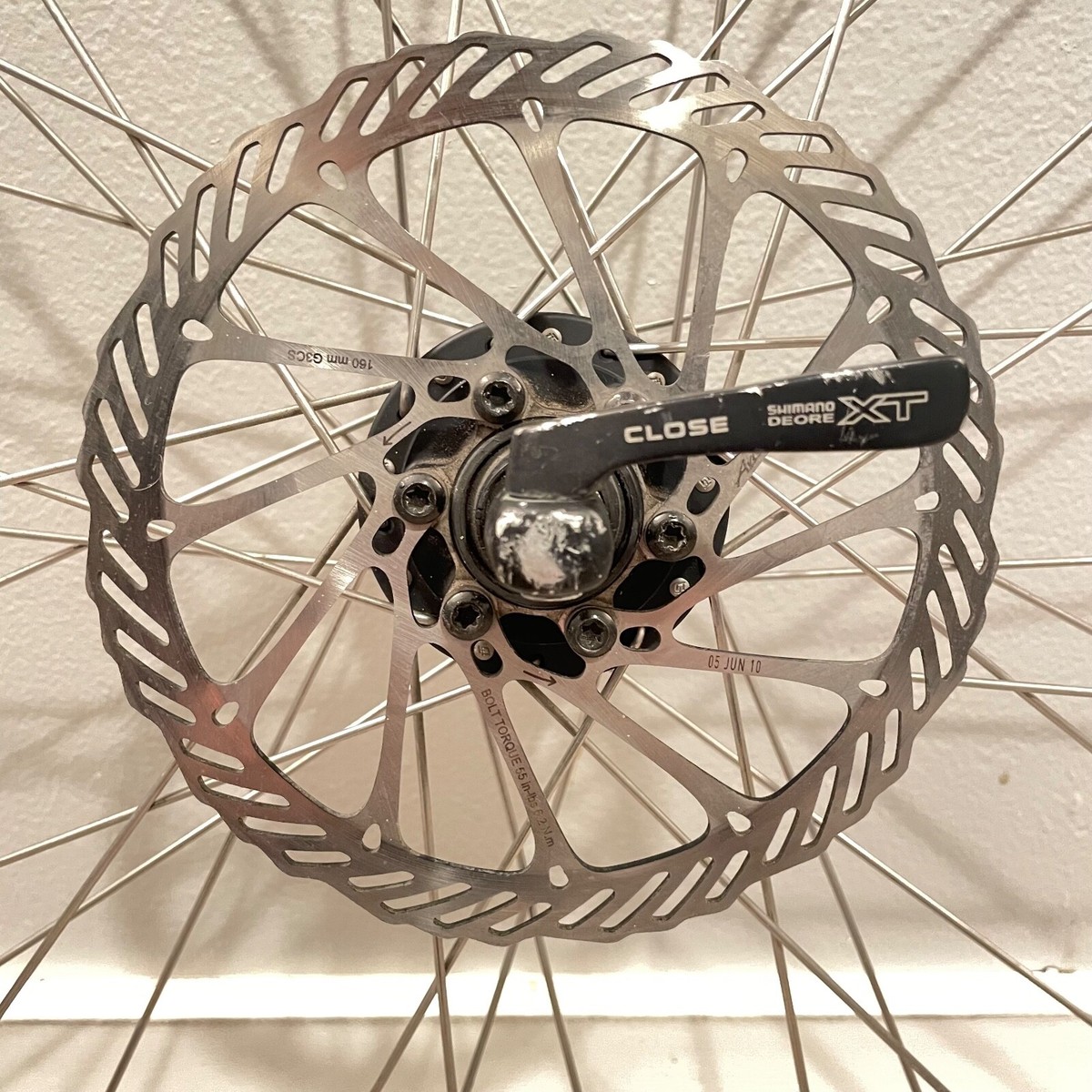 Deore XT M755 MTB Hubs Disc Brake Wheel Set Sun Rims Big Mammoth