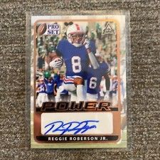 2021 Pro Set Power Football RC Rookie Auto Reggie Roberson Jr.