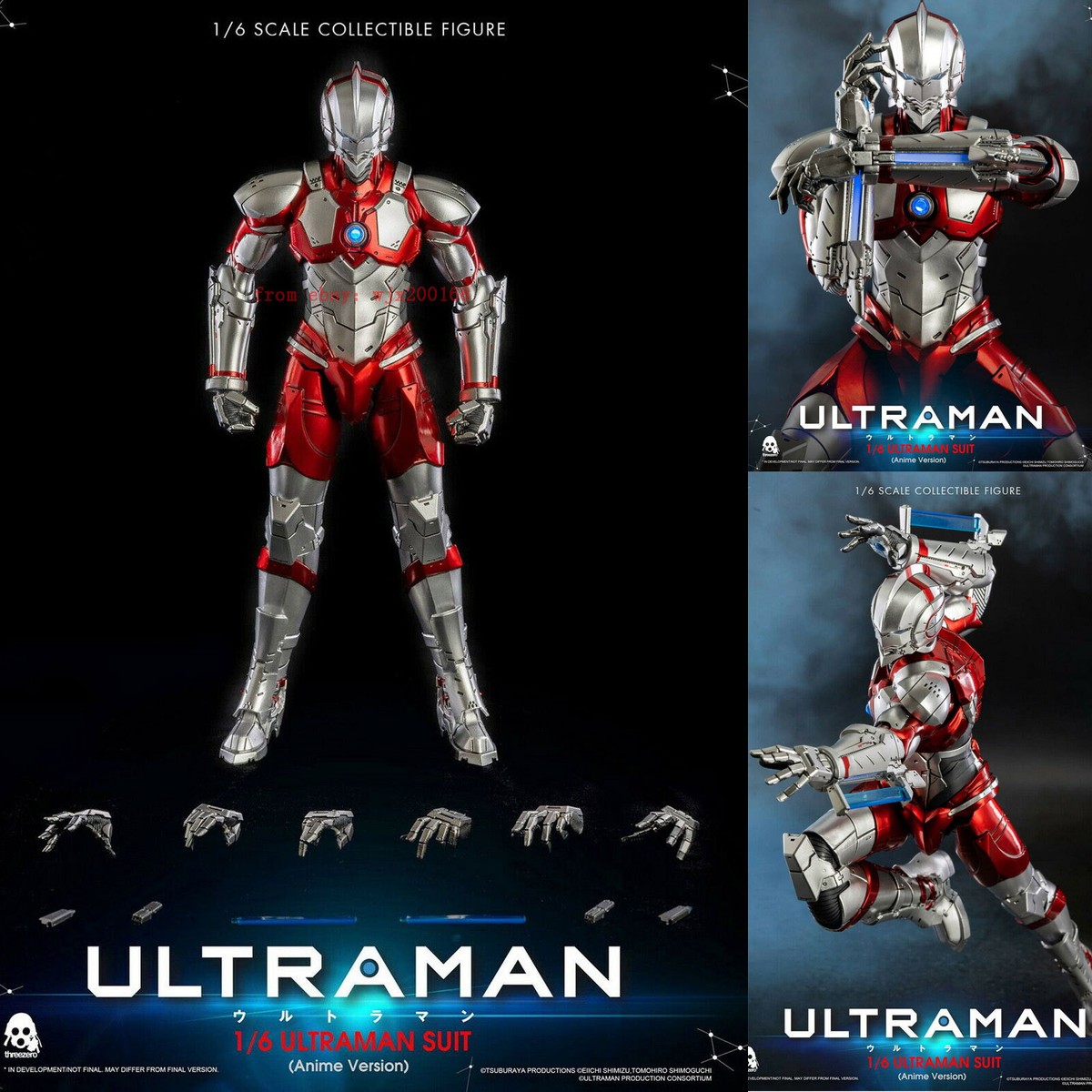 NEW ThreeZero 3Z0129 ULTRAMAN SUIT (Anime Version) LED 1/6 Action 