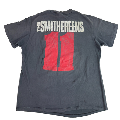 Vintage 80s The Smithereens T Shirt Band Tour Tee Black 19.5