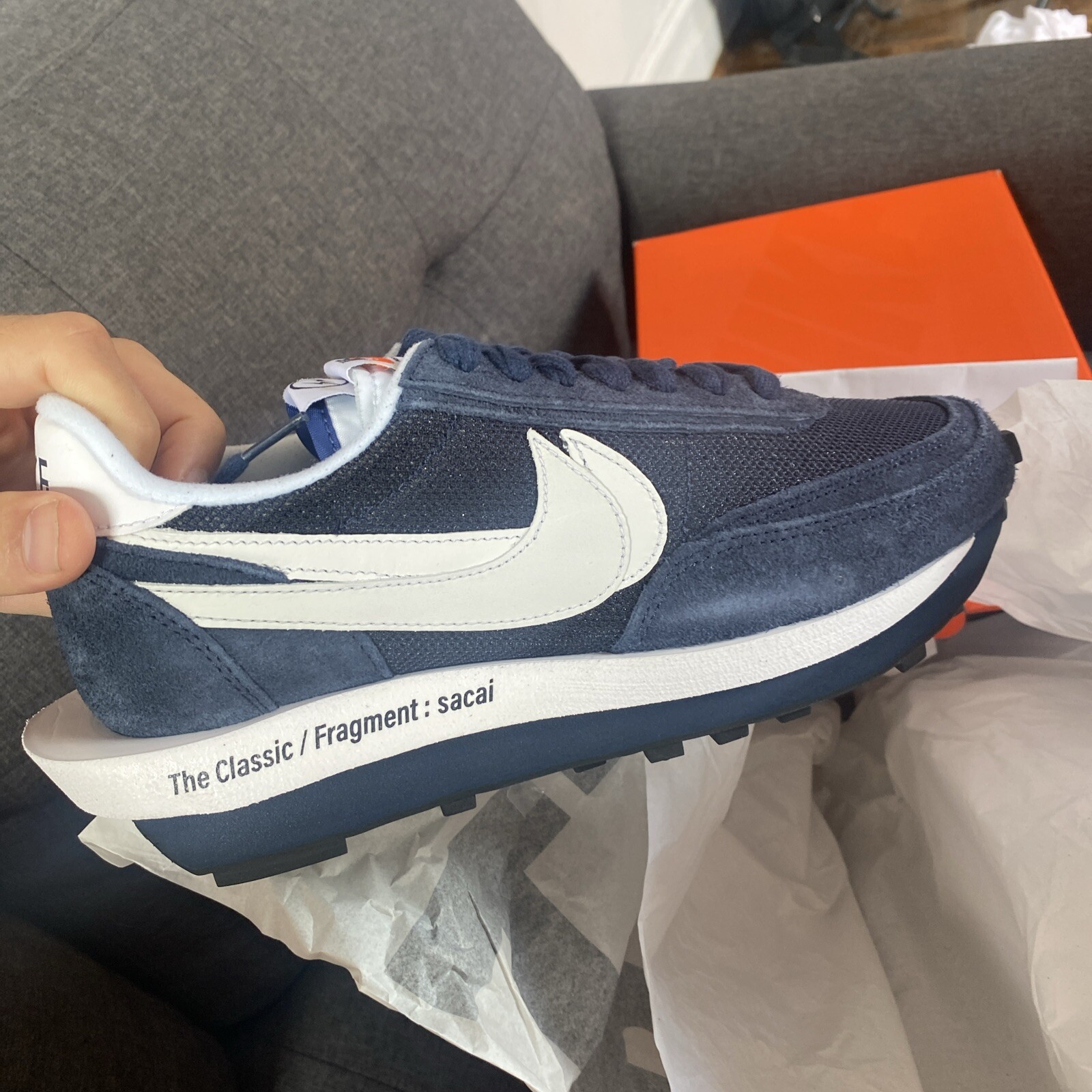 SACAI X NIKE Scarpe Nike x Sacai x Fragment LDWaffle blu vuoto taglia 9 DH2684400