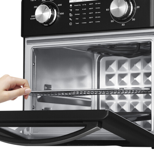 10QT Air Fryer Oven 4 Slice Oil-Free Toaster Oven Countertop Broil Black - Picture 15 of 16