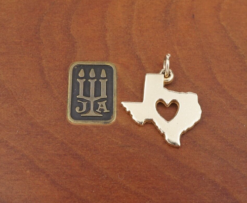 James Avery 14k Yellow Gold Deep in the Heart of Texas Charm 13/16" CHS2042A