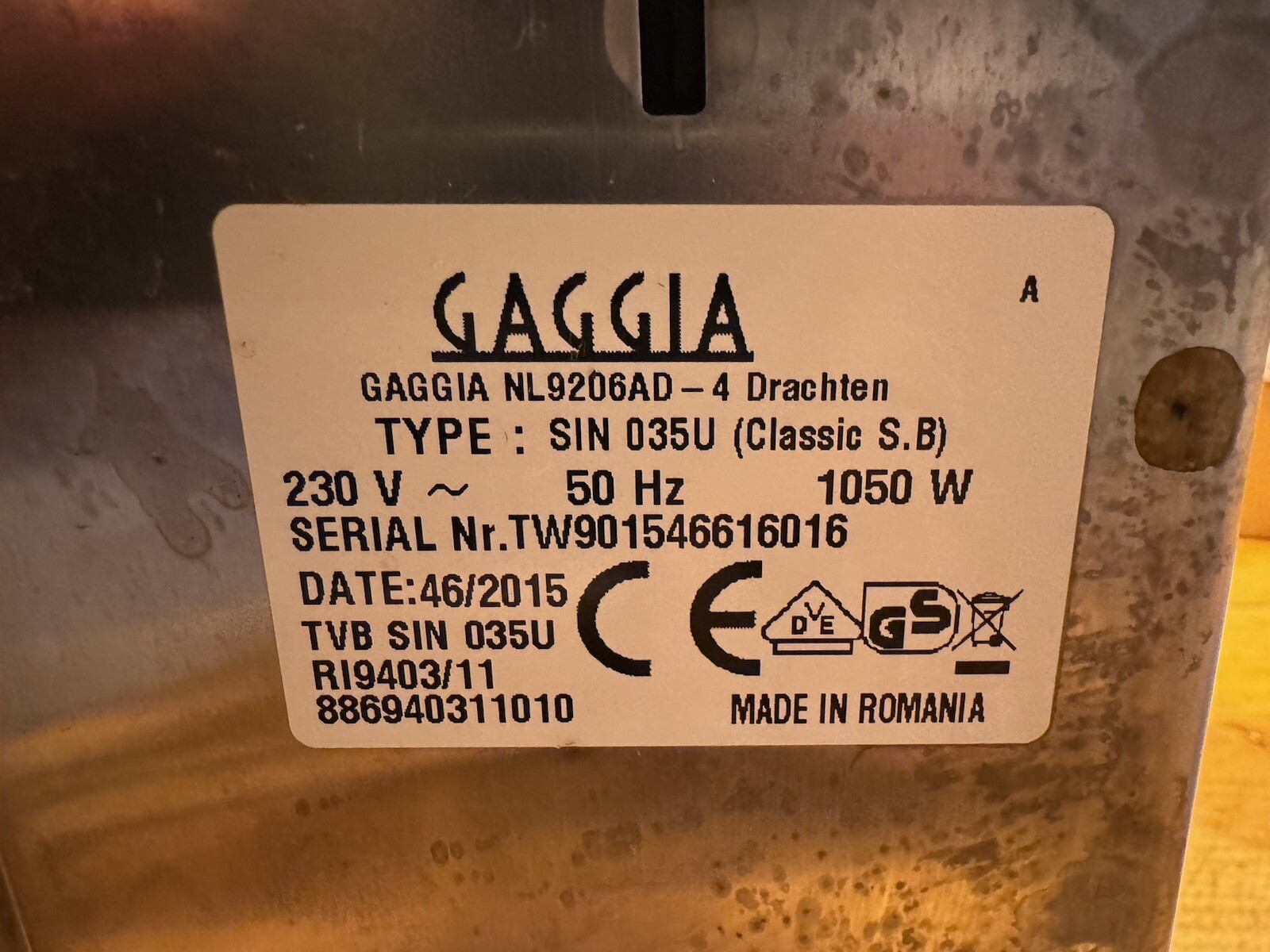 Gaggia Classic Coffee Machine eBay