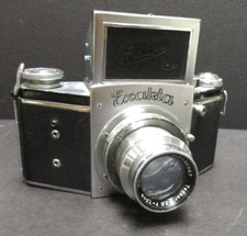 Ihagee Exakta Model B 127 Camera w/ 7.5cm f2.8 Carl Zeiss Jena Tessar Lens as is