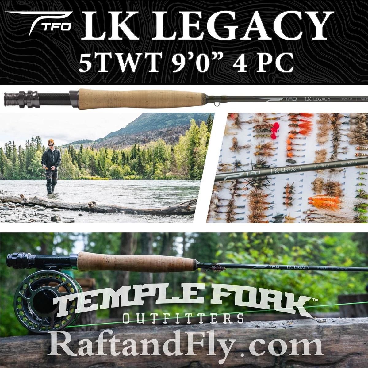 Temple Fork Outfitters Graphite Fly Fishing Rod Fishing Rods
