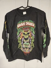 Grave Digger Monster Jam Monster Truck Shirt Adult Small Long Sleeve Never Worn 