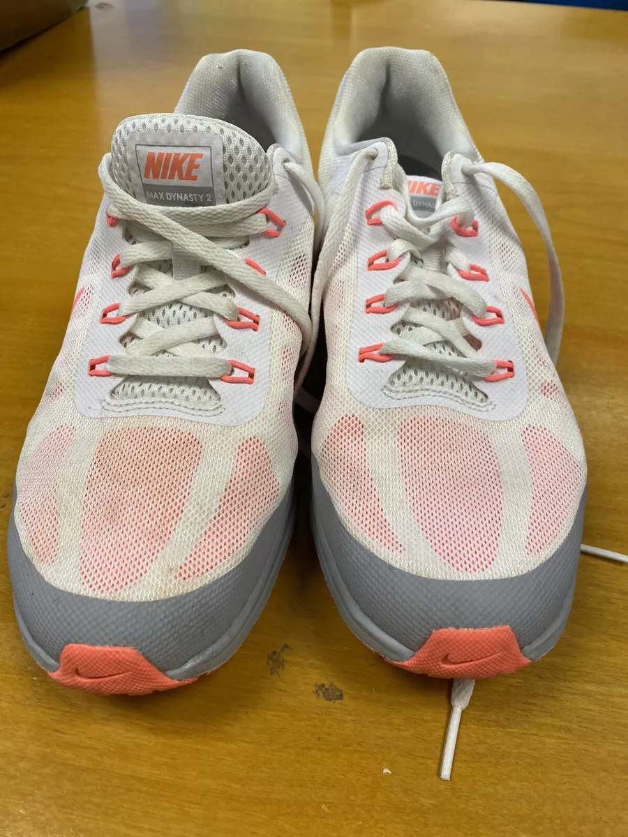 Womens Nike Air Max Dynasty 2 852445 106 Peach White Gray Athletic