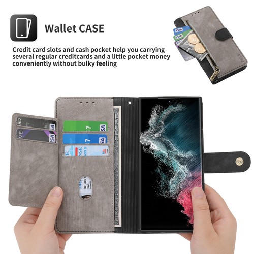 Magnetic Leather Wallet Case Strap For Samsung Galaxy S24 S23 S22 S21 S20 Cover - Picture 40 of 72