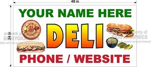 2-039-X-4-039-VINYL-BANNER-DELI-DELICATESSAN-FOOD-CUSTOM-NAME-GRAPHICS-NEW
