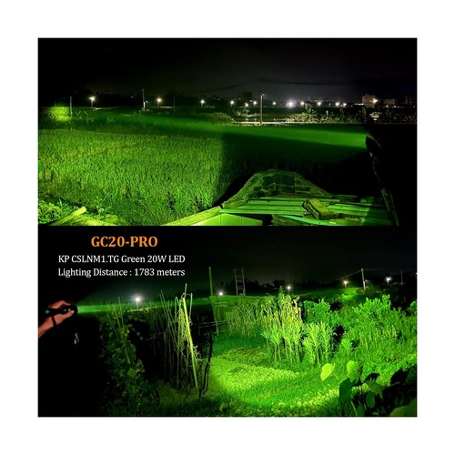 ULTRAFIRE 1917 Yard Green Hunting Light Single Mode LED Flashlight, 2200 High... - Picture 2 of 9