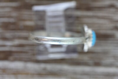 VINTAGE INDIAN NATIVE AM STERLING SILVER 925 TURQUOISE RING