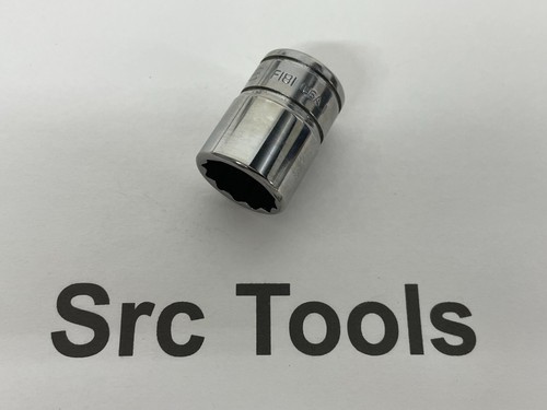 Snap-On Tools USA NEW 3/8" Drive 12pt 9/16" SAE Shallow Chrome Socket F181 - Picture 3 of 6