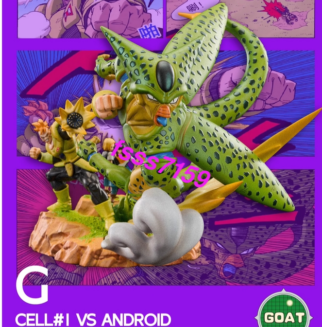 (未使用･未開封品)Dragon Ball Z prefabricated Dragon Ball Z World Collectible Figure Android versus cell Hen vol.6 18 No. DBZ046 Goat Studio Dragon Ball Android 18 Model Resin Pre-order Cell
