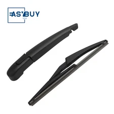 Black Rear Windshield Wiper Blade & Arm Set Fit for Jeep Renegade 2015-2021 