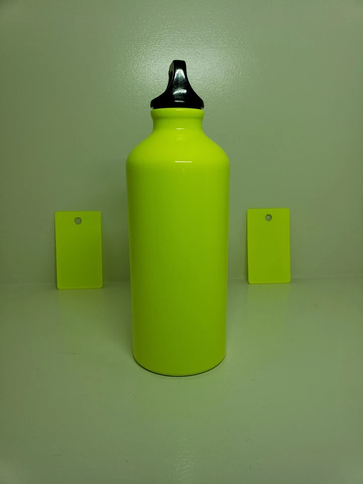 Neon Yellow Fluorescent Powder Coating Paint 1LB High Gloss USA Made - Image 2 of 4