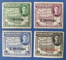 SOMALILAND PROTECTORATE 1951 New currency High values  SG132-135 Mint CV £54