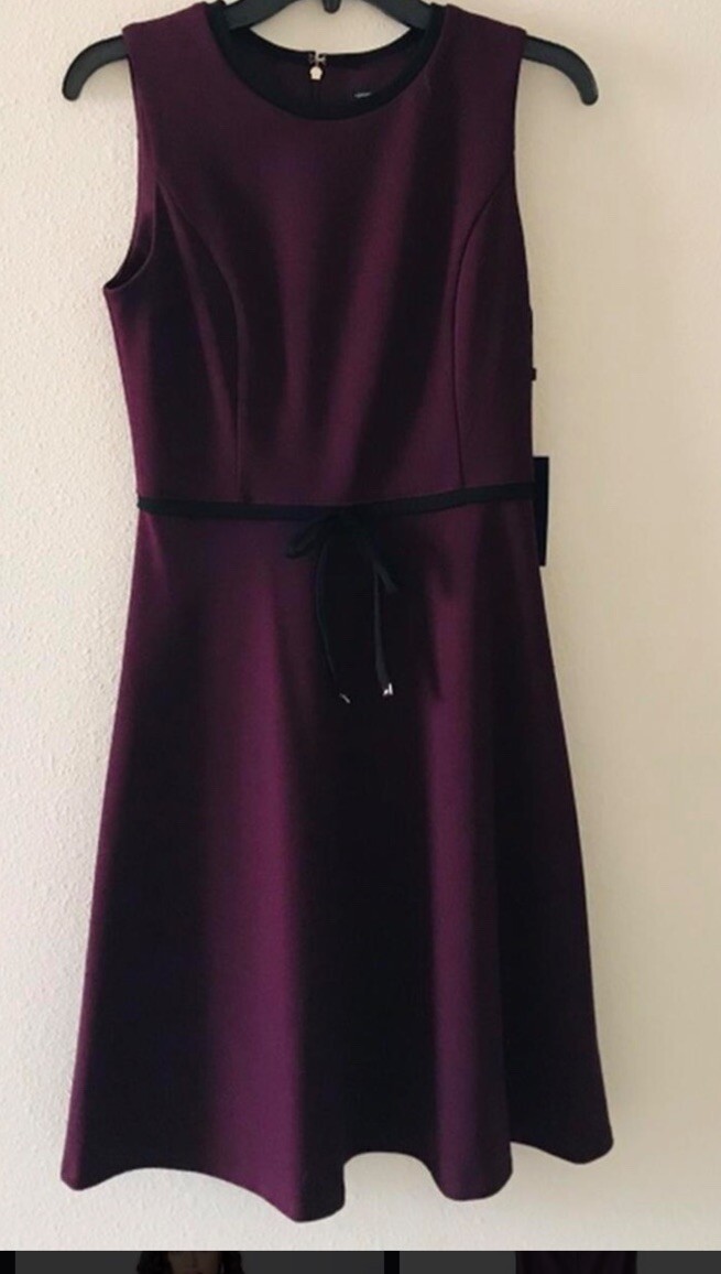 Tommy Hilfiger Women's Tie-Waist Scuba Crepe Dress Size Large holiday