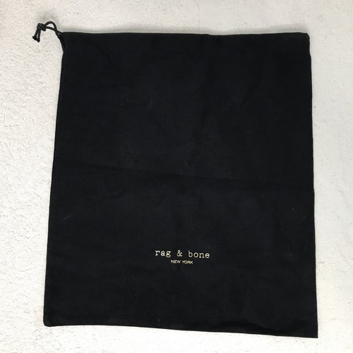 Rag & Bone Drawstring Dustbag Black Dust Bag Rectangle Fabric Storage ...