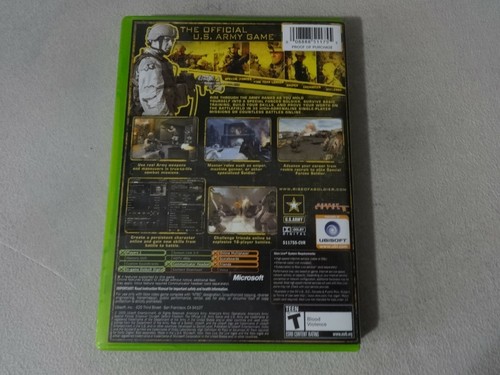 America's Army Rise Of A Soldier Original Microsoft Xbox Game Complete Free Ship - Picture 3 of 3