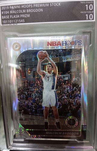 MALCOLM BROGDON 2019 Panini Hoops Premium Base Flash Prizm NBA card (BYCC-10) - Picture 2 of 4