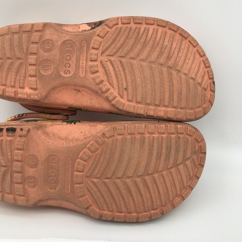 Zueco Crocs clásico retro piña para mujer talla 11 multicolor sin cordones - Imagen 12 de 12