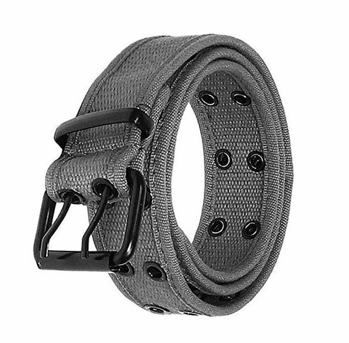 Cinturón de tela de lona cosida ojal de 1 orificio y 2 orificios para hombres y mujeres - Imagen 17 de 55