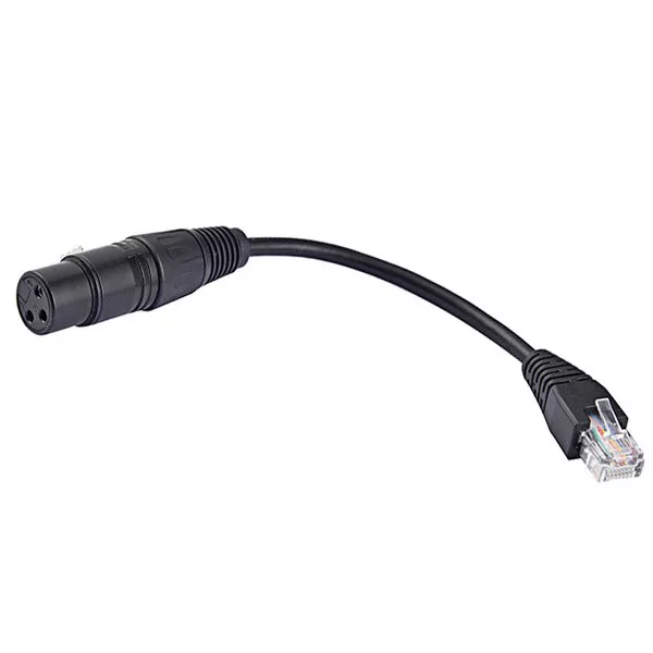 XLR 3Pin to RJ45 Male Female Network Connector Adapter Jack Converter Ethernet - Image 3 of 3
