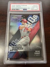 2020 Topps Chrome Mike Trout PSA 10 Decade Of Dominance Die Cut #DOD1 Angels