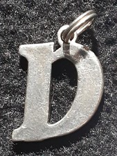STERLING SILVER CHARM " D " FINE JEWELRY GRADUATION GIFT