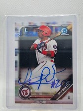 2019 Bowman Chrome Baseball Israel Pineda 1st Bowman Auto