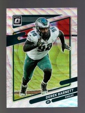 2021 OPTIC PREMIUM BOX SET WAVE PRIZM #11 DEREK BARNETT /299 EAGLES W/LINE QTY