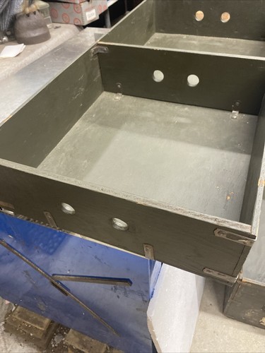 U.S. Army Foot Locker Texas Trunk Co. 32" W by 16" D by 13" H With Tray AT-03 - Picture 11 of 14