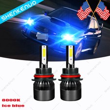 2x 9007 Hb5 Led Headlight Hilow Bulbs 8000k C9 For Subaru Impreza Wrx 2002 2003