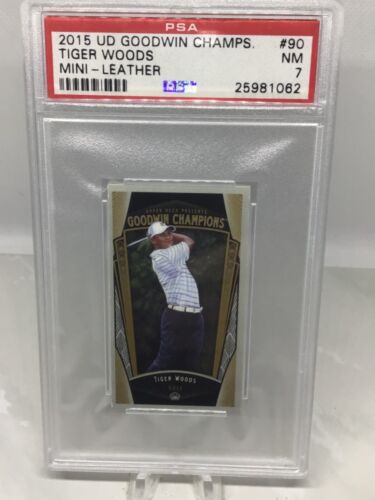 2015 Goodwin Mini Red Magician Back 12/15 #90 Tiger Woods PSA 7 (2 in all grades