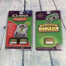 Leapfrog Quantum Leap IQUEST Math Cartridges A B Grade 6-8 and 4MB Cartridge NEW