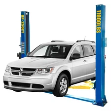 10,000 LBS 110V Two Post Car Lift Floor Plate 2 Posts Auto Hoist Lift for Garage