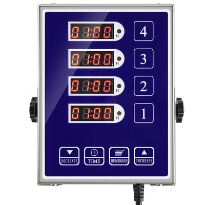 YOOYIST Commercial 4 Channels Kitchen Timers Restaurant Timer Loud Alarm Cooking