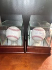 Yadier Molina & Lou Brock HOF Signed Baseball Steiner Sports Authenticated Auto