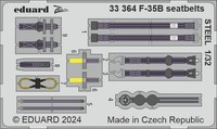 F-35B Seatbelts Steel For Trumpeter / 1:32 - Eduard 33364