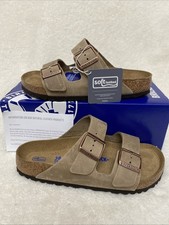 Birkenstock Arizona W/7, M/5 - Tobacco Brown-BRAND NEW SOFT BED CUSHION COMFY 