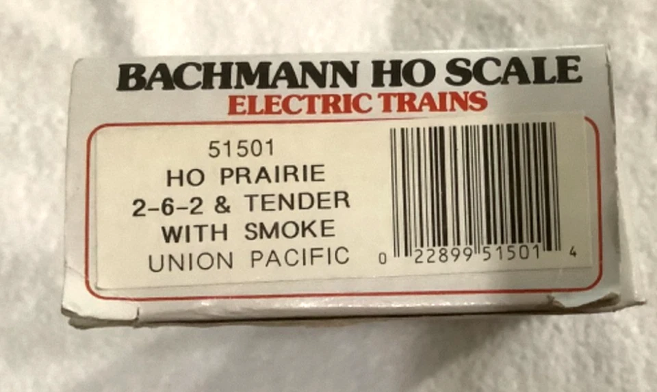 TESTED Bachmann #51501 HO Prairie Union Pacific 2-6-2 Steam Locomotive & Tender - Image 2 of 4