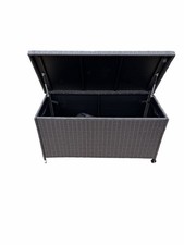 Poly Rattan Kissenbox 121x60x56cm Aufbewahrungsbox Gartenbox Gartentruhe 270l