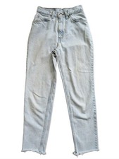 Levis Womens Light Blue Vintage 90 Slim Fit Tapered Leg Orange Tab Jeans Medium